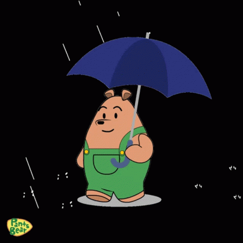 Rainy Friday Pants Bear Walking GIF