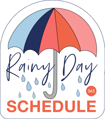Rainy Good Morning Schedule GIF