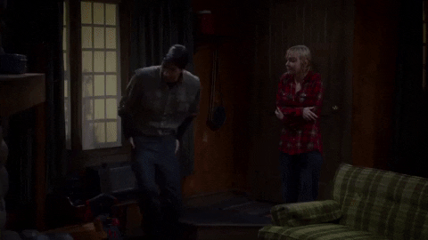 Rainy Night Cabin In The Wood GIF