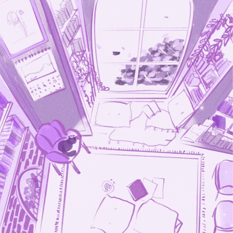 Rainy Night Cozy Scenery GIF