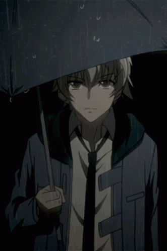 Rainy Saturday Aru Akise Anime GIF