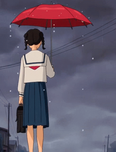 Rainy Saturday Umi Matsuzaki Anime GIF