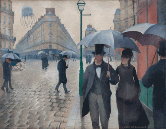 Rainy Tuesday Paris Street GIF