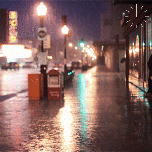 Rainy Tuesday Street View GIF