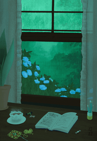 Rainy Vibes Aesthetic Minimalist GIF