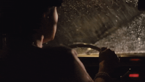 Rainy Wednesday Car Driving GIF