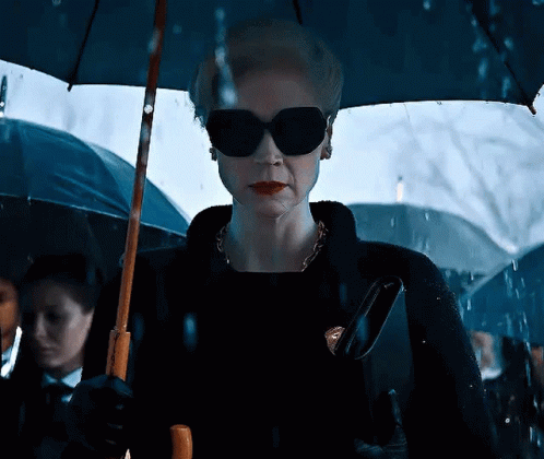 Rainy Wednesday Larissa Weems With Umbrella GIF