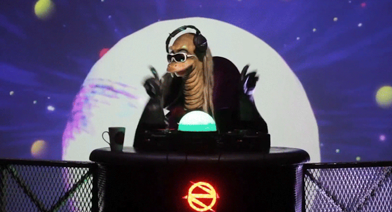 Raise The Roof Alien Dj GIF