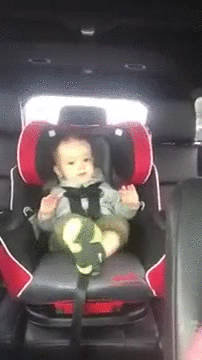 Raise The Roof Car Baby GIF