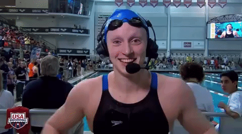 Raise The Roof Katie Ledecky GIF
