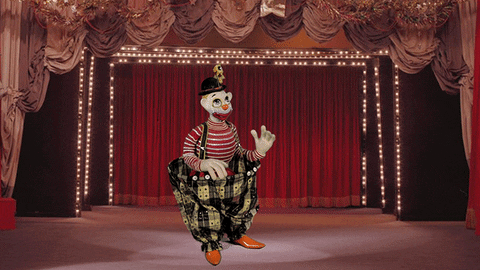 Raise The Roof Marionette Clown GIF