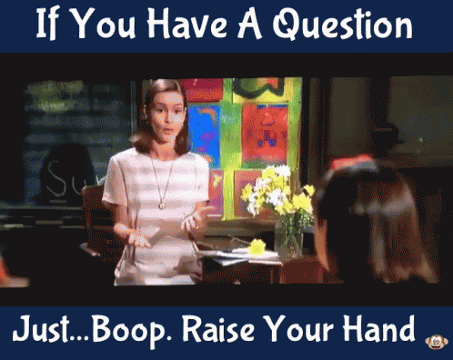 Raise Your Hand If You Have a Question