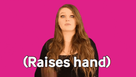 Raises Hand Roll Call GIF