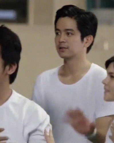 Joshua Garcia Shy Raising Hand GIF