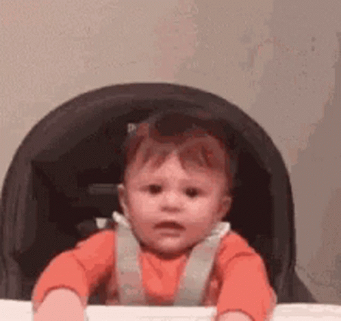 Cute Baby Raising Hand GIF
