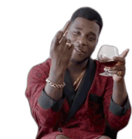 Raising Middle Finger Burna Boy Sticker GIF