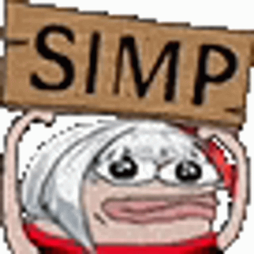 Raising Simp Sign Board GIF