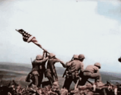 Raising The American Flag 1776 GIF