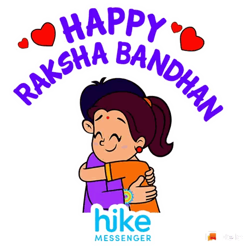 Raksha Bandhan Hugging Sticker