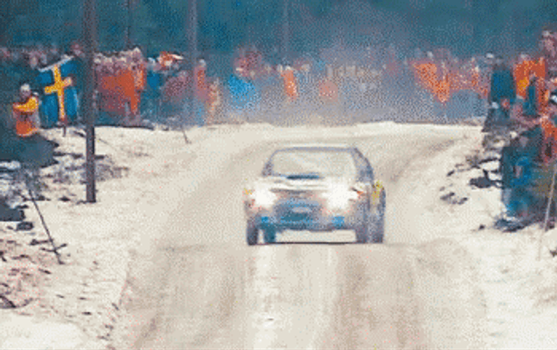 Rally Subaru Race Car GIF