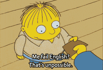 Ralph Wiggum Me Fail English That's Unpossible GIF