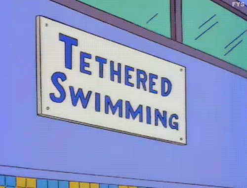 Ralph Wiggum Swimming I Don't Feel Right GIF