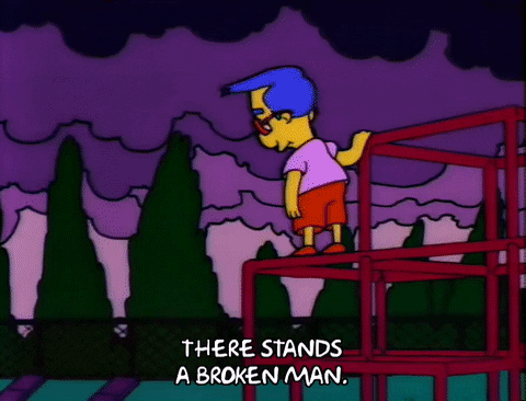 Ralph Wiggum There's Stands A Broken Man GIF