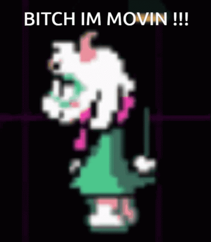 Ralsei Deltarune Bitch Im Moving GIF