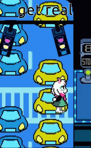 Ralsei Deltarune Get Real Traffic Lights GIF