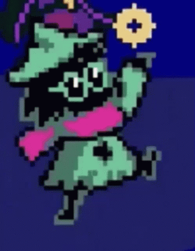 Ralsei Deltarune Pixel Gun Shooting GIF