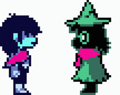 Ralsei Deltarune Pixel Kiss GIF