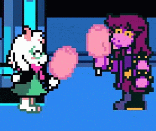 Ralsei Deltarune Susie Sprite Pixel Cotton Candy GIF