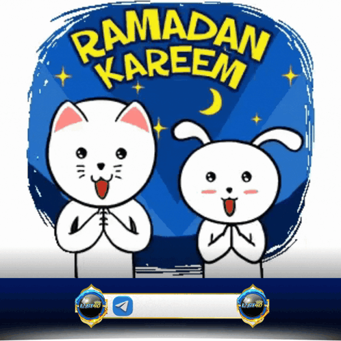 Ramadan Kareem Cat and Rabbit