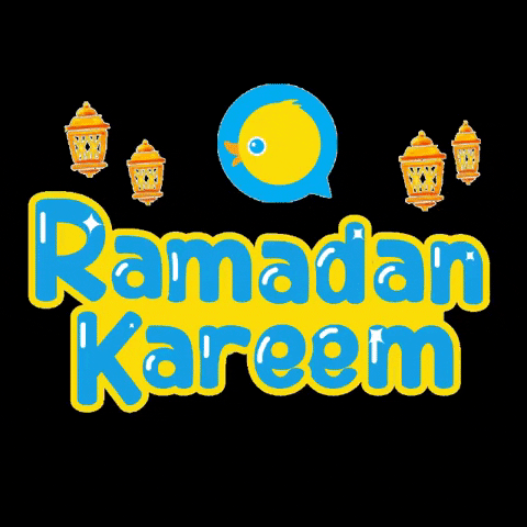 Ramadan Mubarak Bouncing Cute Bird GIF