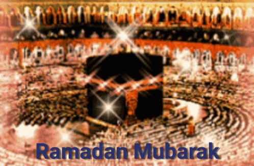 Ramadan Mubarak Sparkling Greeting GIF