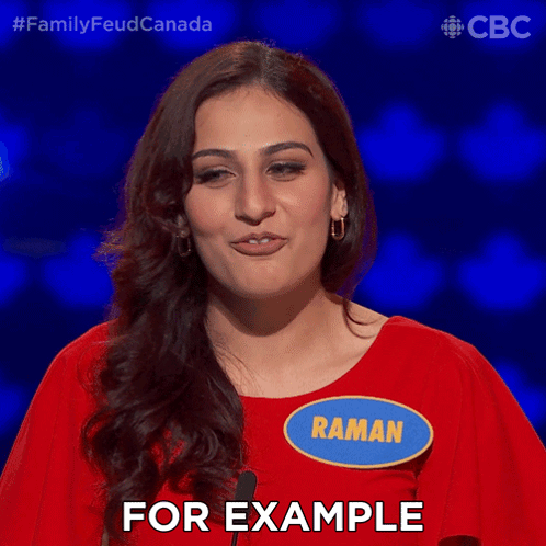 Raman Family Feud Canada For Example GIF
