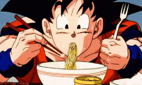 Ramen Dragon Ball Z Faster Eating GIF