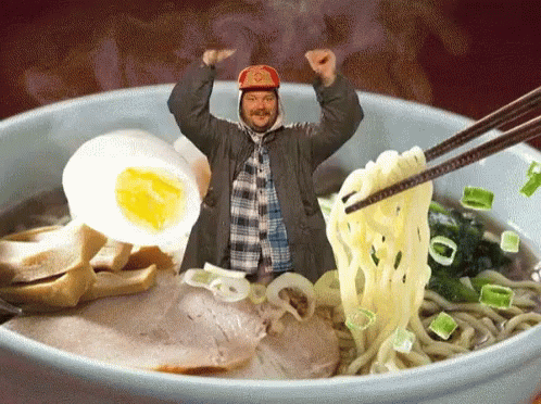 Ramen Happy Yeah GIF