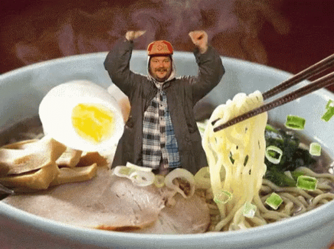 Ramen Happy Yeah GIF