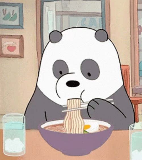 Ramen Panda Bear GIF