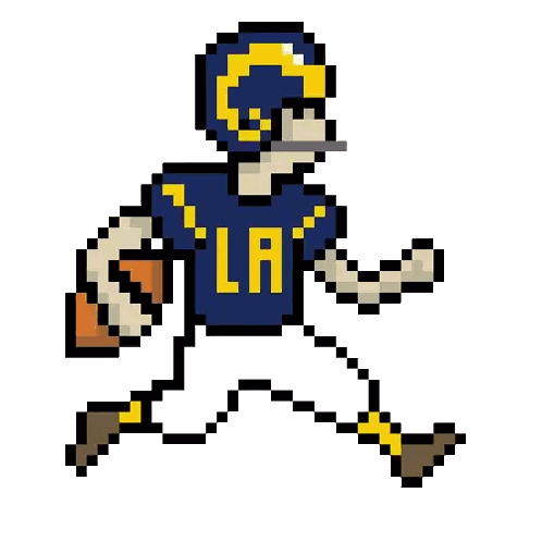 Rams Football 8bit Sticker