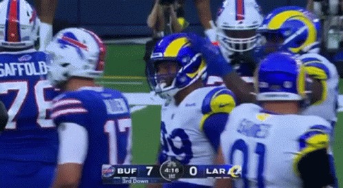 Rams vs Bills Football 7-0