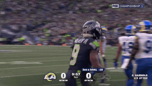 Rams vs Seahawks Football on Fox Championship