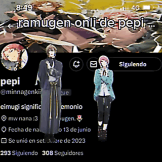 Ramugen Onli De Pepi Has 293 Seguidores and 308 Seguidores on His Twitter