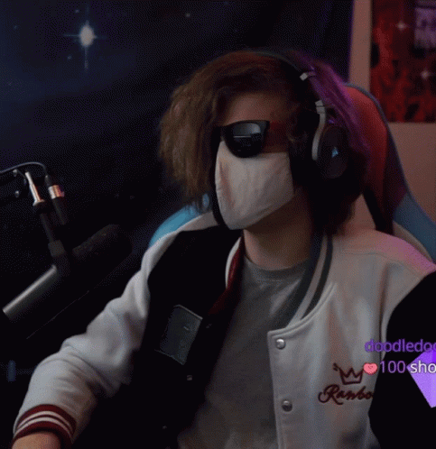 Ranboo Heart Finger GIF