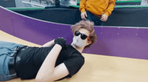 Ranboo Scream Sliding GIF