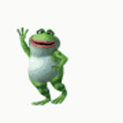 Random Dancing Frog Chubby Food Baby GIF