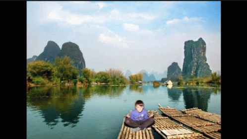 Random Flying Funny Weird Boy GIF