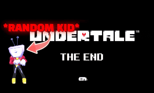 Random Kid Undertale Ending GIF