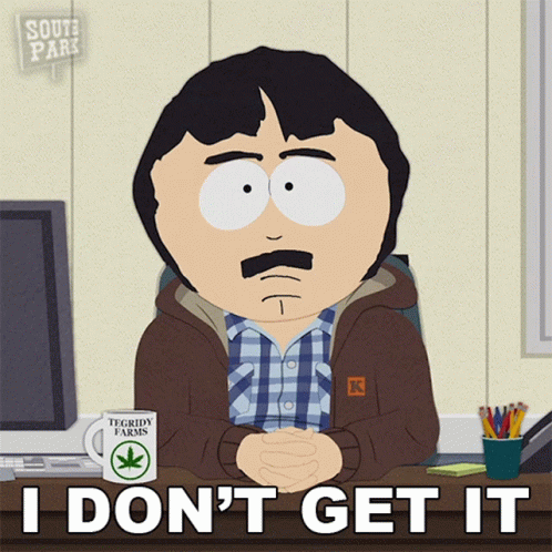 Randy From South Park Is Sitting At A Desk With A Mug That Says Tegridy Farms On It GIF